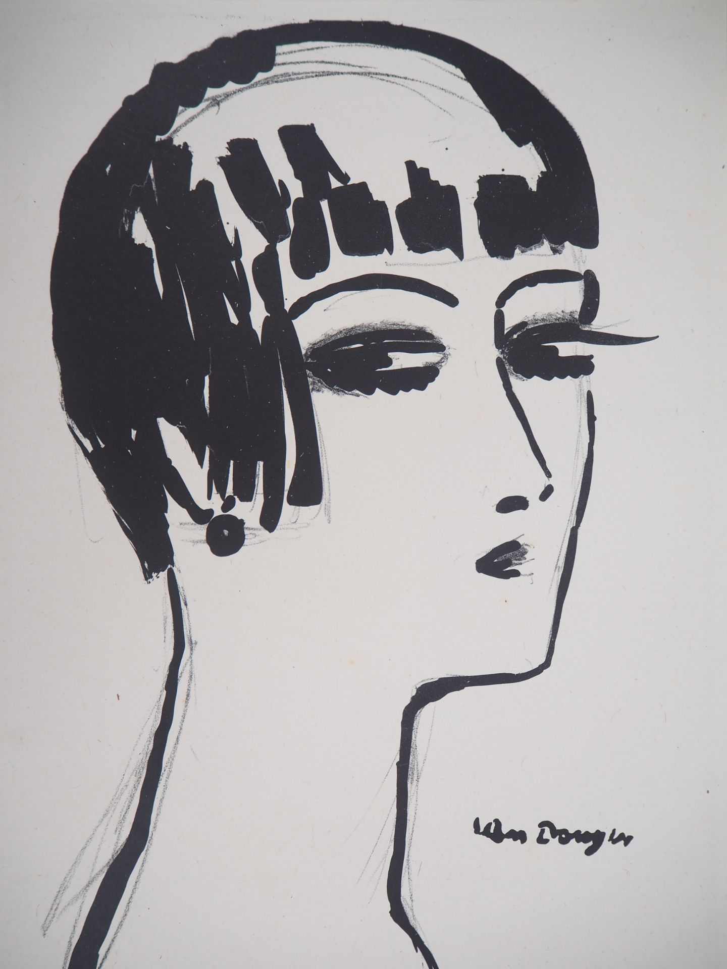 Kees Van Dongen Les cheveux courts, 1925 Lithographie originale sur papier [...] - Bild 2 aus 6