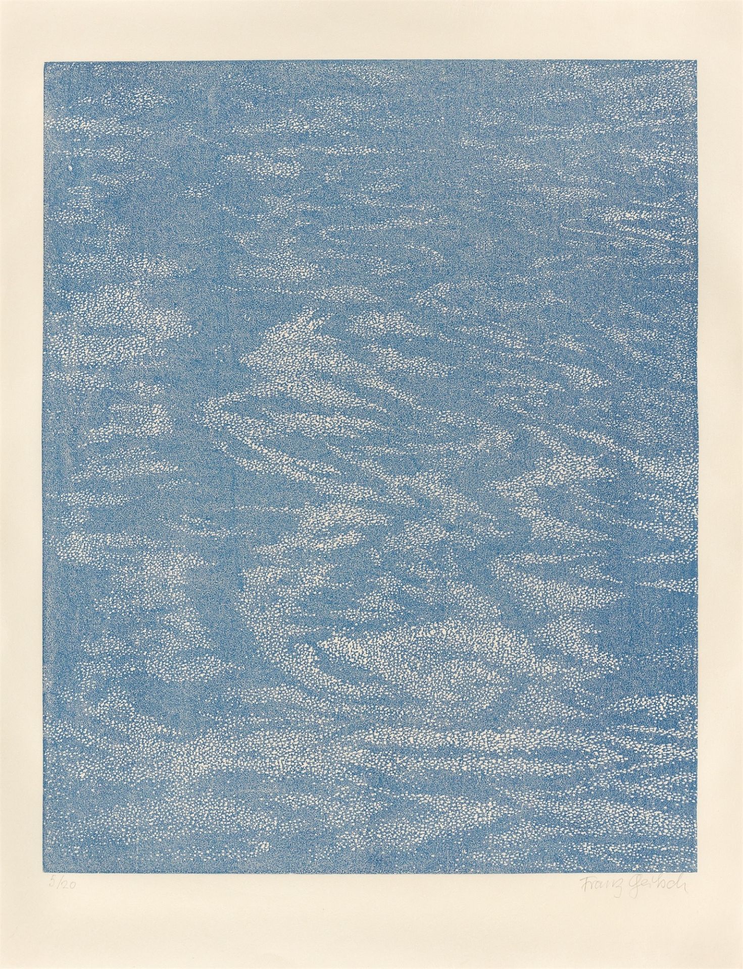 Franz Gertsch. Wasser (Lapislazuli). 2005