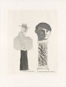 David Hockney. The Student: Homage to Picasso. 1973
