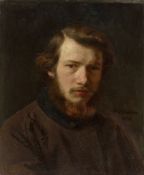Otto Scholderer. „Selbstbildnis des 24-jährigen Künstlers“. 1858