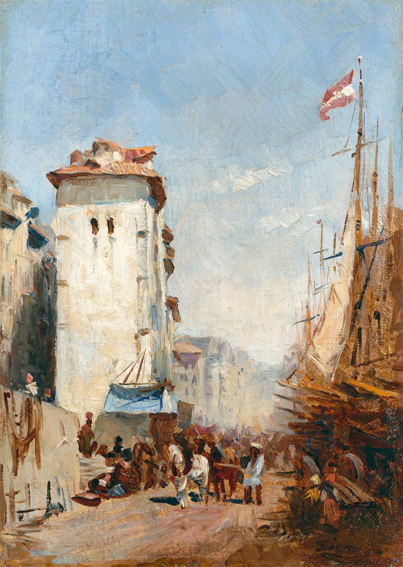 Félix Ziem. „Un coin du vieux Marseille“.