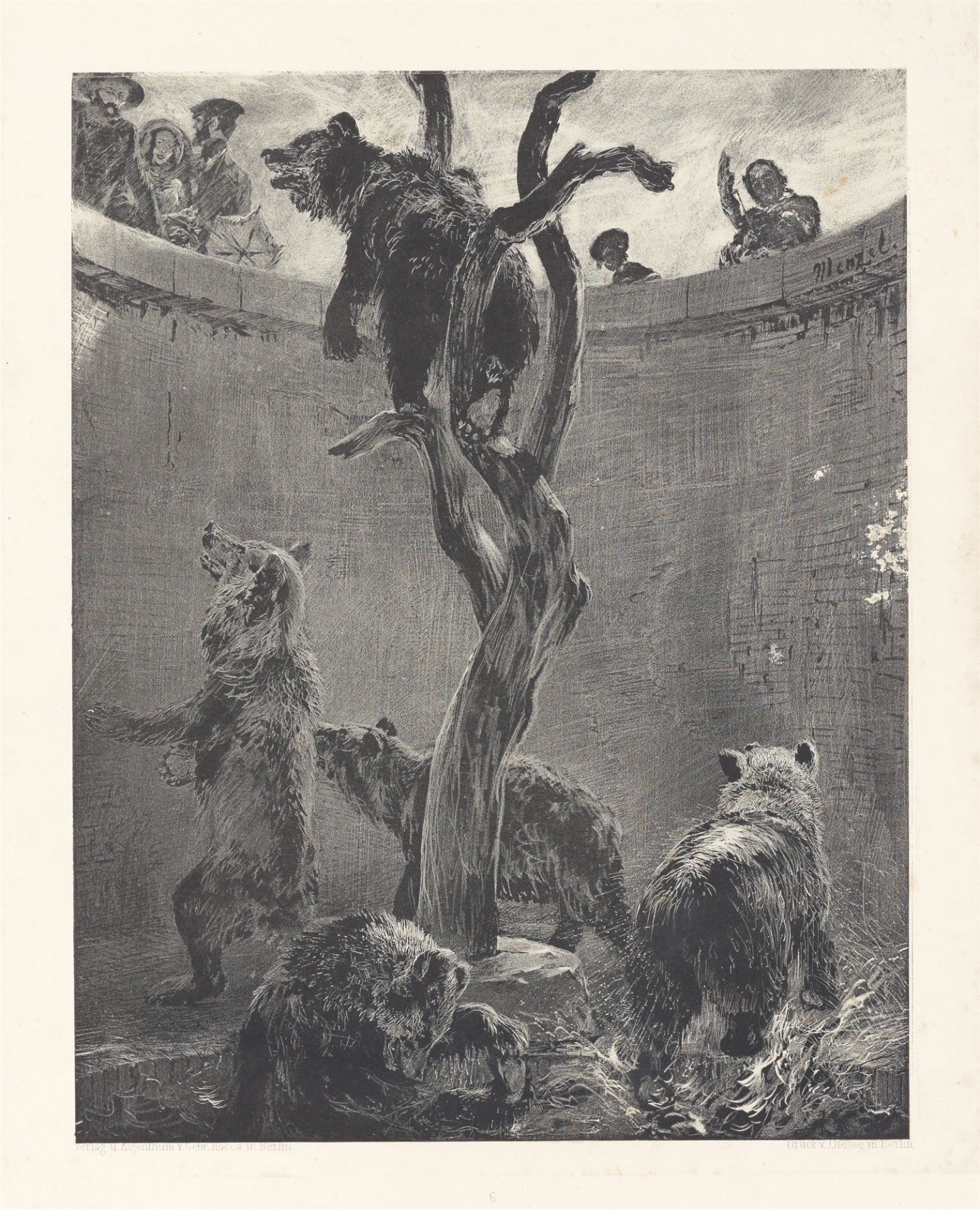 Adolph Menzel. „Versuche auf Stein mit Pinsel und Schabeisen“. 1851 - Bild 2 aus 7