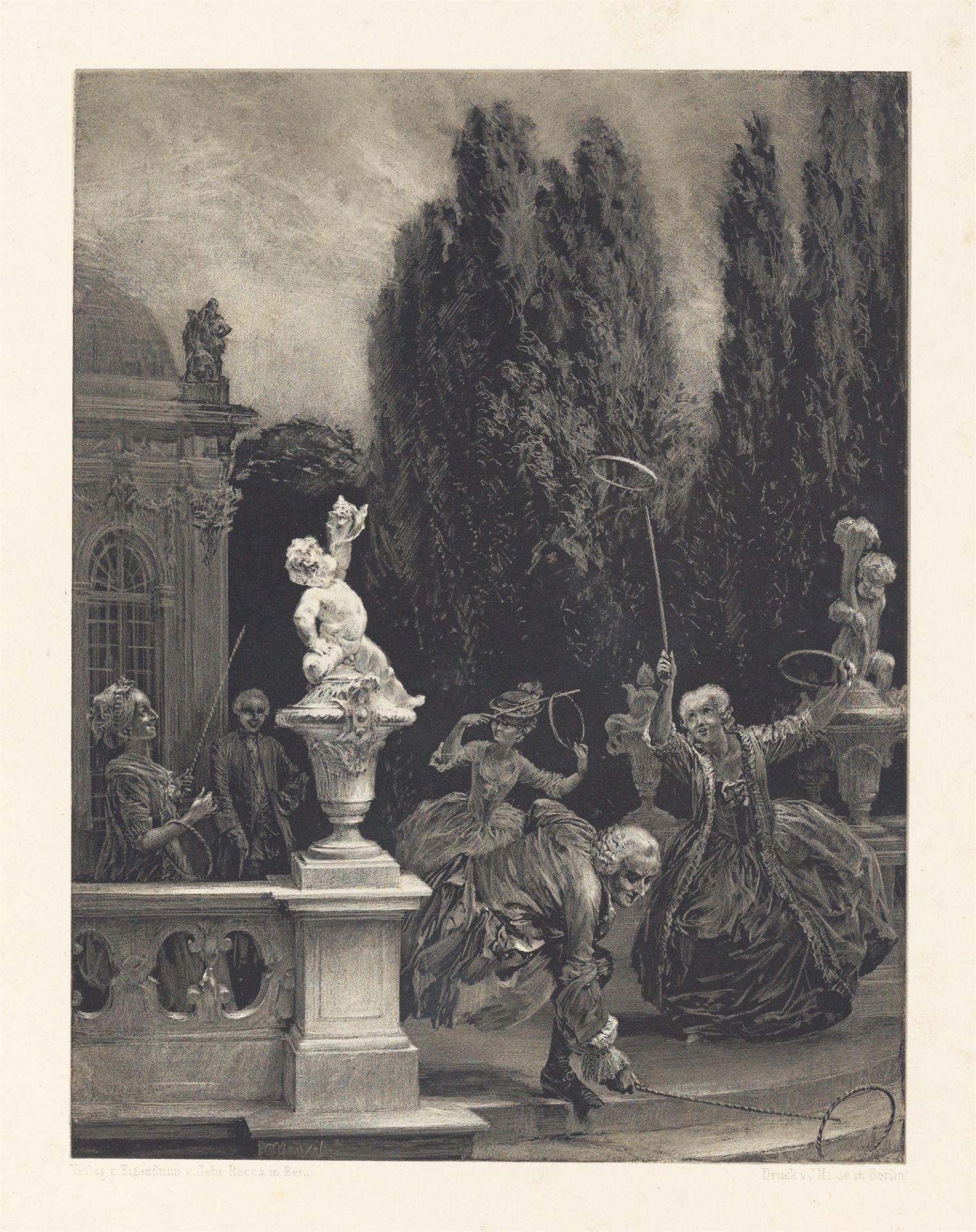 Adolph Menzel. „Versuche auf Stein mit Pinsel und Schabeisen“. 1851 - Bild 5 aus 7