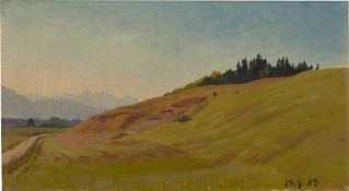 Viktor Paul Mohn. Voralpenlandschaft. 1885