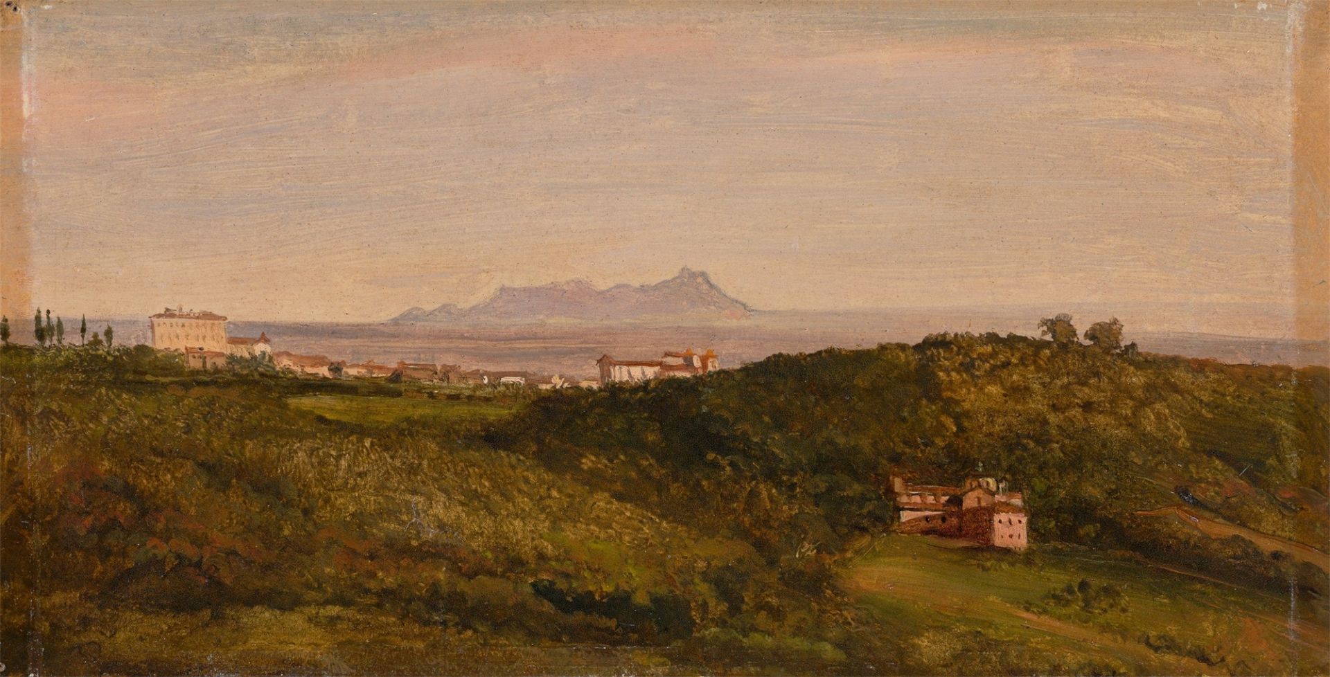 Heinrich Bürkel. Blick auf den Monte Circeo. Um 1853/54