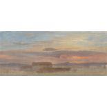 Friedrich Loos. Abendliche Wolkenstudie. Um 1846/52