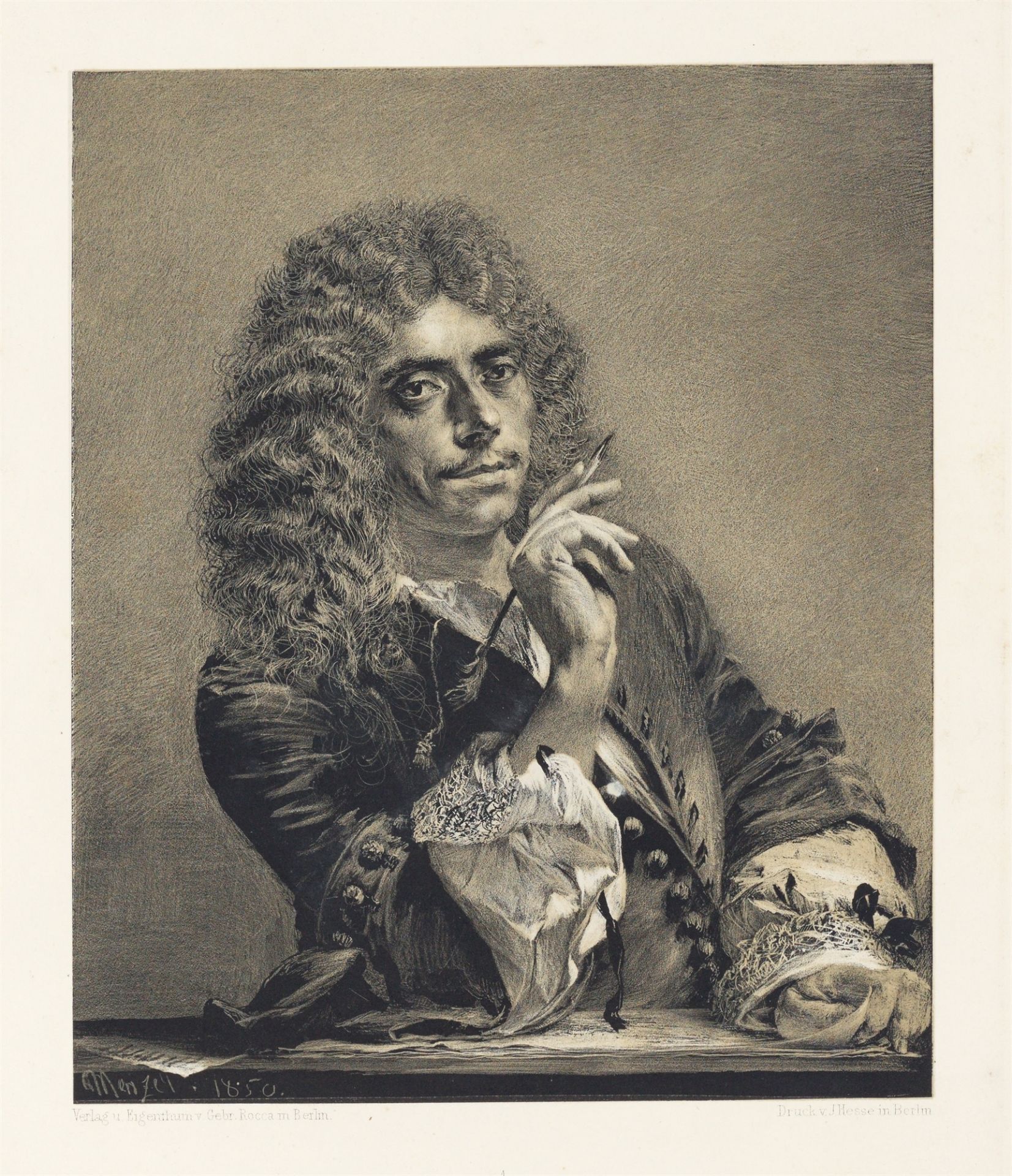 Adolph Menzel. „Versuche auf Stein mit Pinsel und Schabeisen“. 1851 - Bild 3 aus 7
