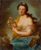 Anna Dorothea Therbusch. Selbstbildnis als Flora. Um 1765/1768