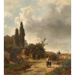Oswald Achenbach. Italienische Landschaft. 1858