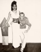 Andy Warhol. Keith Haring und Model Wanakee Pugh. 1984