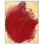 Arnulf Rainer. Ohne Titel (Rotes Bild). 1959