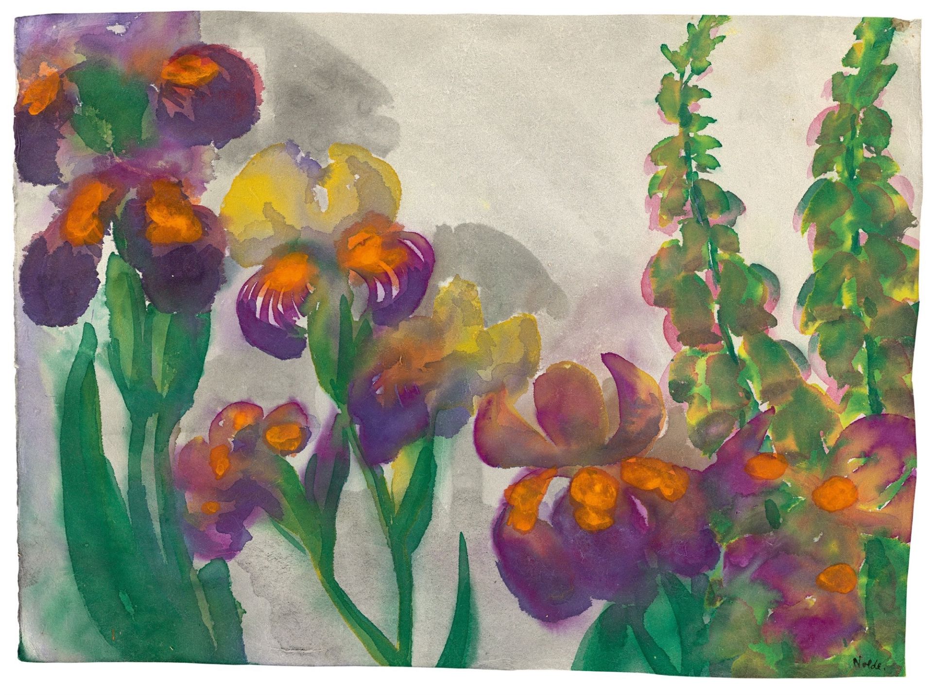 Emil Nolde. „Schwertlilien und andere Blumen“. Um 1930