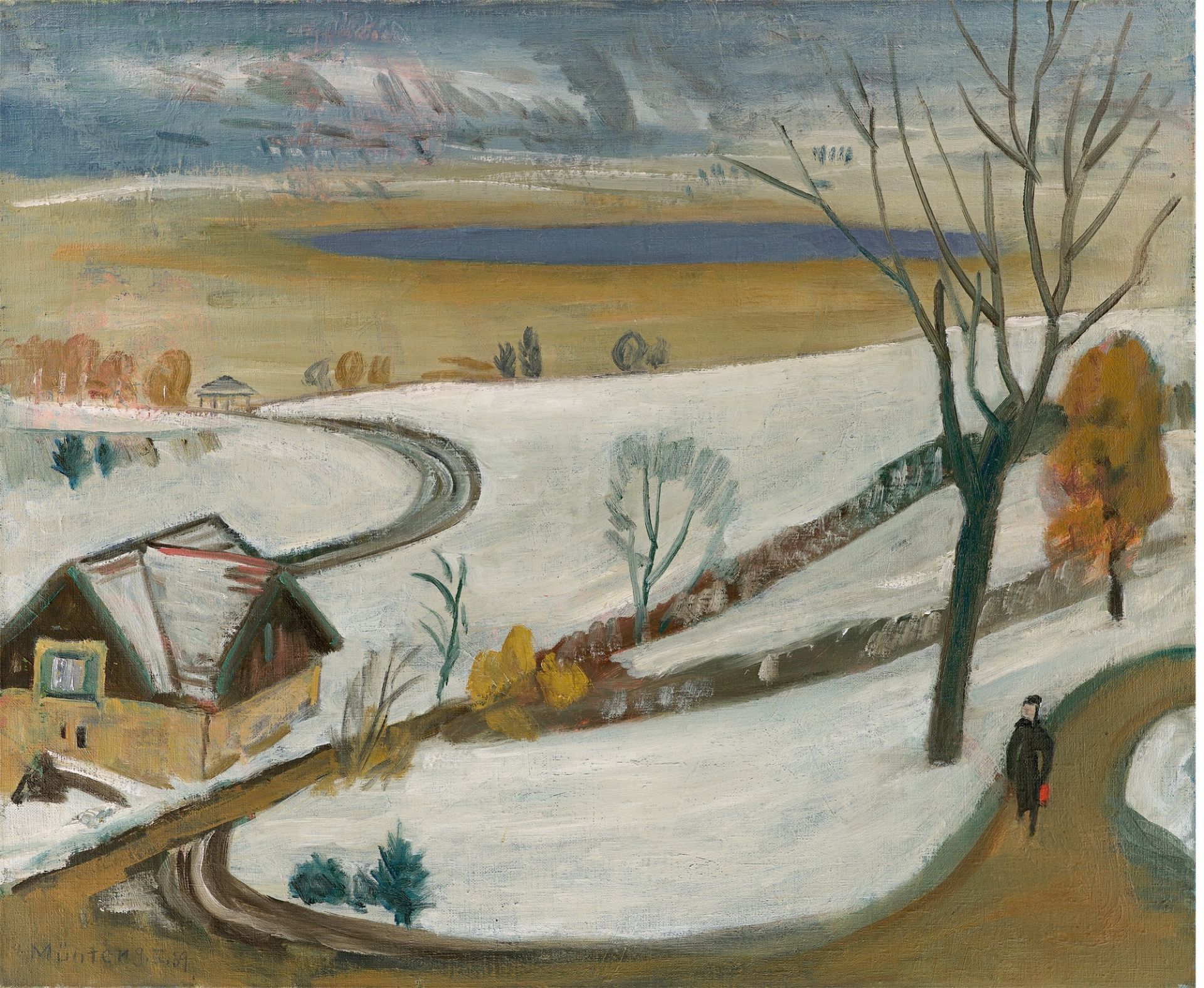 Gabriele Münter. Winterlandschaft. 1939