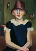 Hans Grundig. „Mädchen mit rosa Hut“. 1925