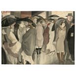 Jeanne Mammen. „Vor der Komödie am Kudamm, nachts“. Um 1930