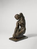 Fritz Klimsch. „Kniende mit Badetuch“. Um 1950