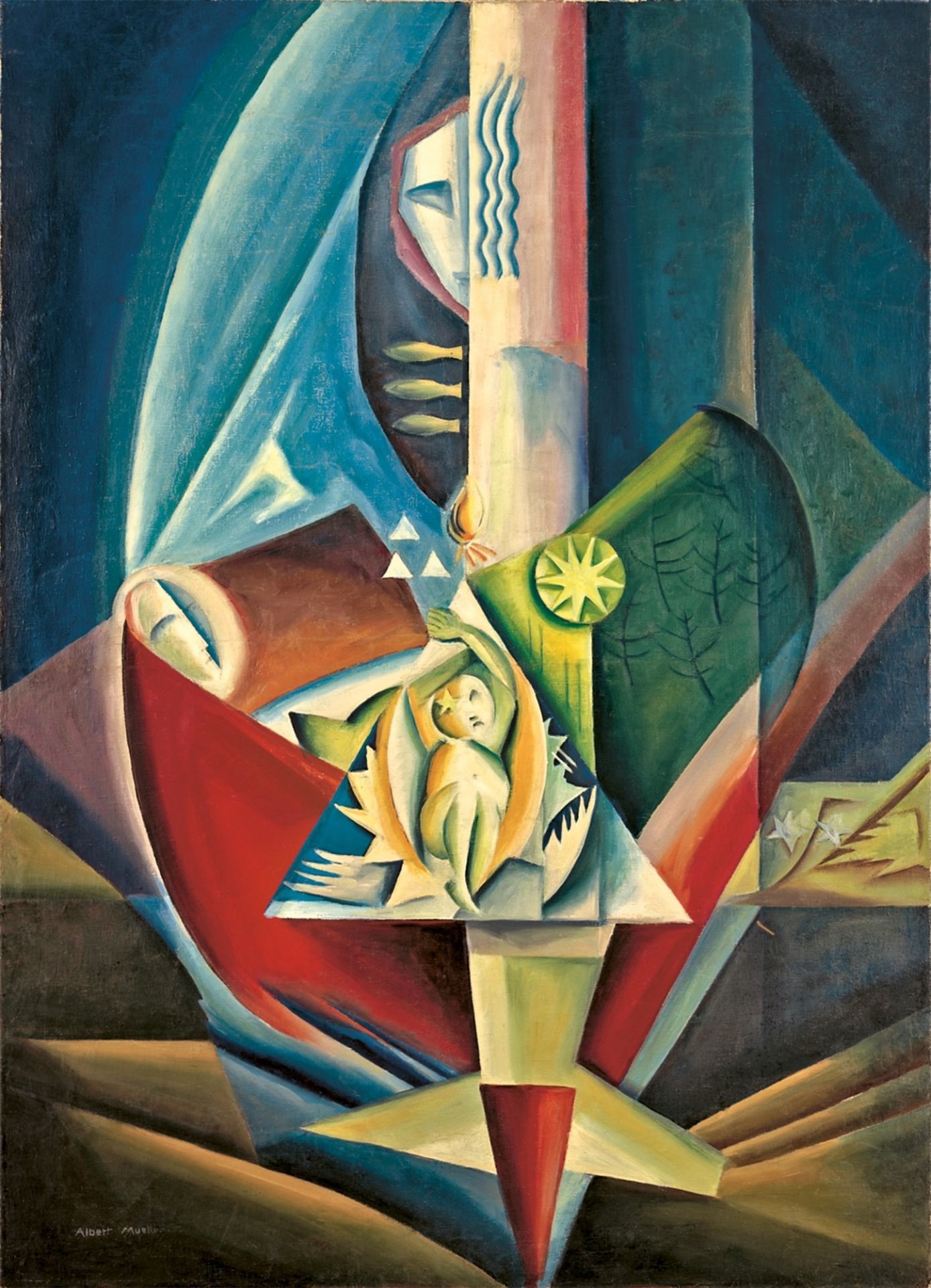 Albert Mueller. Menschwerdung. 1920