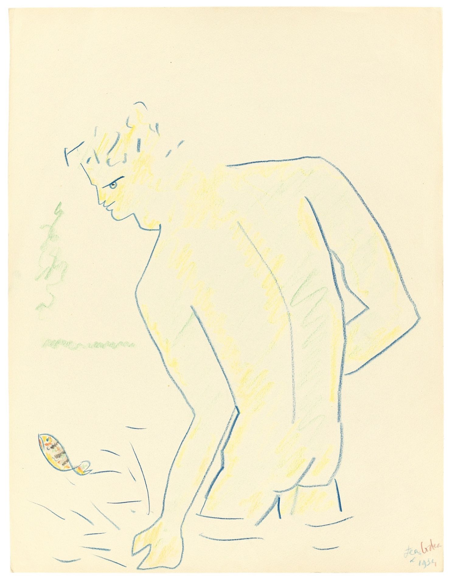 Jean Cocteau. „Baigneur“. 1954