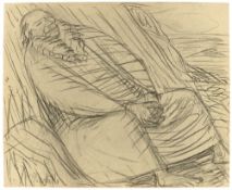 Ernst Barlach. „Moses, ins gelobte Land schauend“. 1913