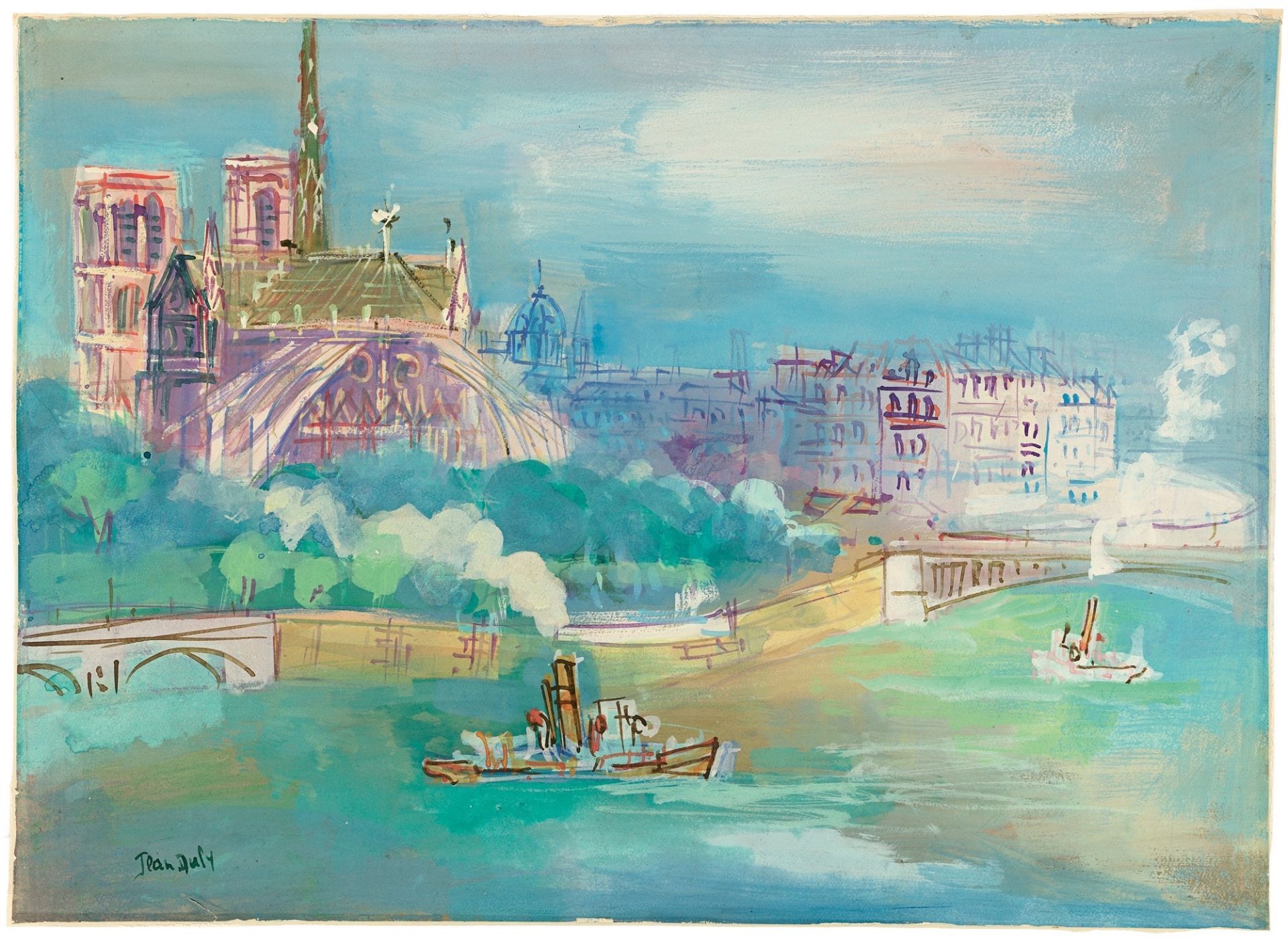 Jean Dufy. „L’abside de Notre-Dame“.