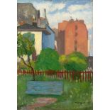 Henri Manguin. Le banc, rue Boursault. 1899