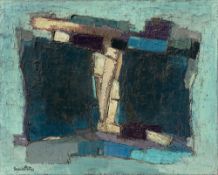 Francis Bott. „Ailes (Flügelbild)“/„Grande construction bleu“. 1959