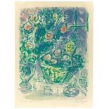 Marc Chagall. „Corbeille de fruits et ananas“. 1964