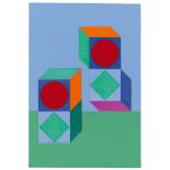 Victor Vasarely. Intégration architectonique „Lapidaire“. 1975