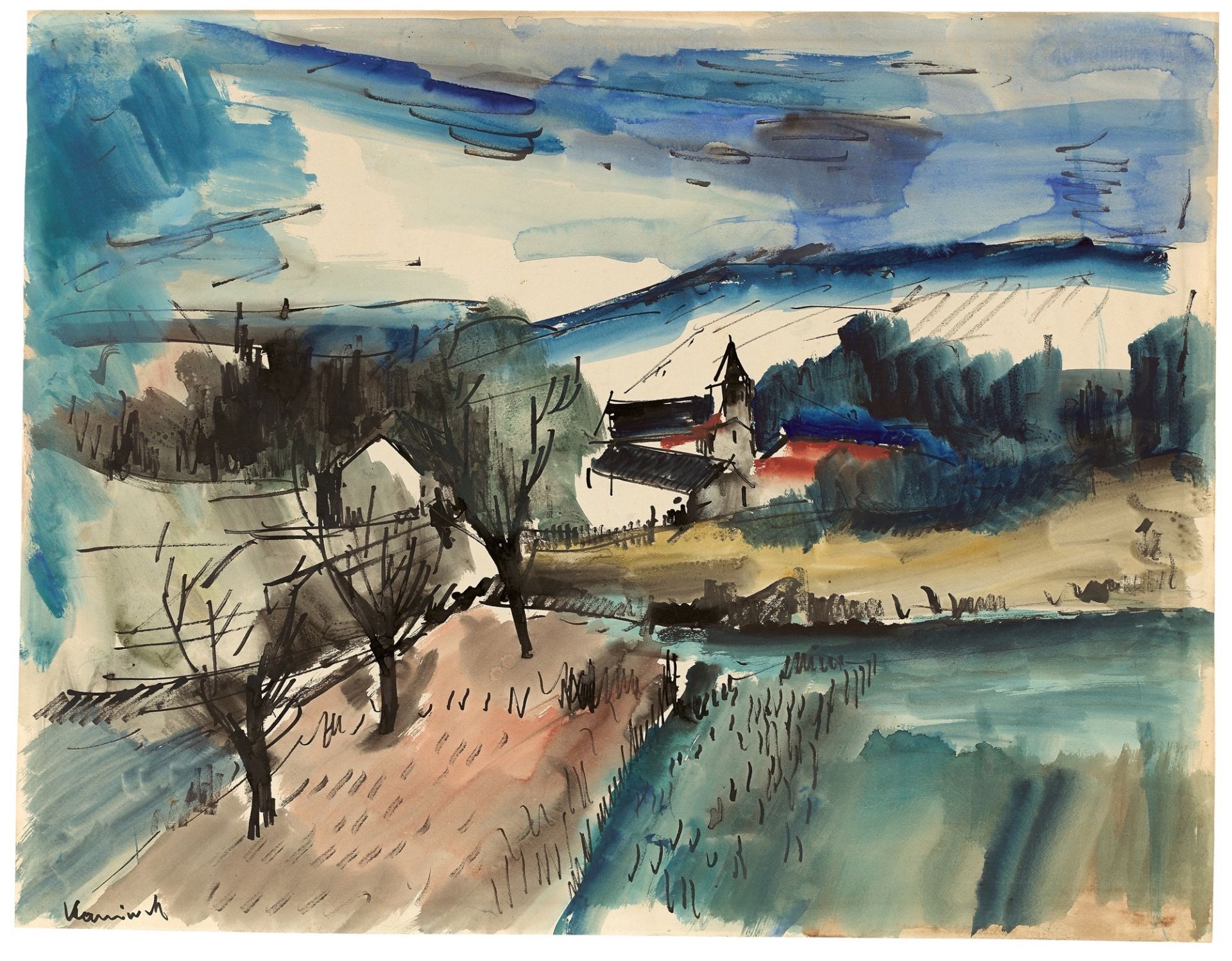 Maurice de Vlaminck. „Vue de village“.