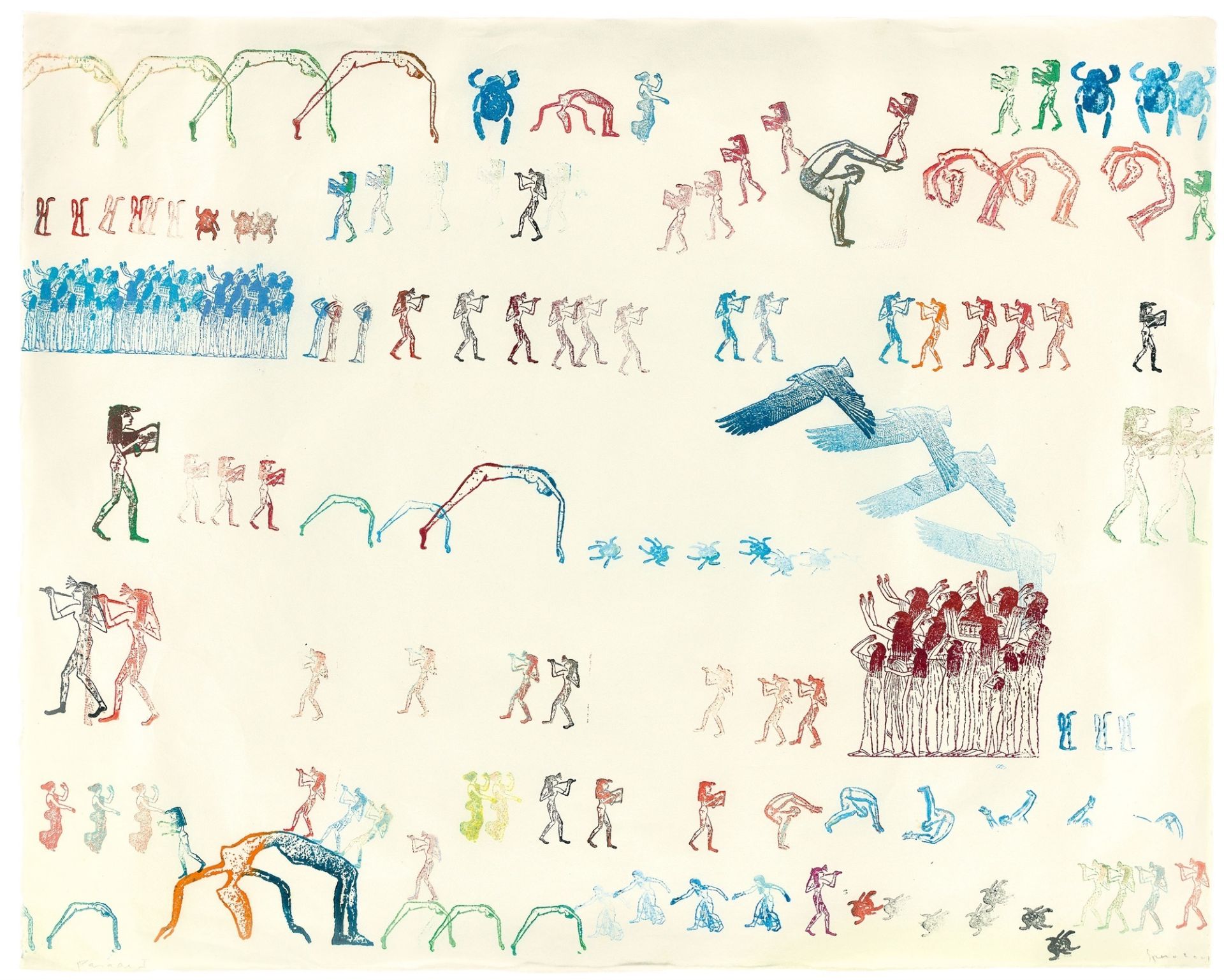 Nancy Spero. „Parade I“. 2001