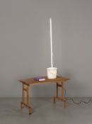 Jason Rhoades. Study Table with Dimmable Men Lamp, 1998.