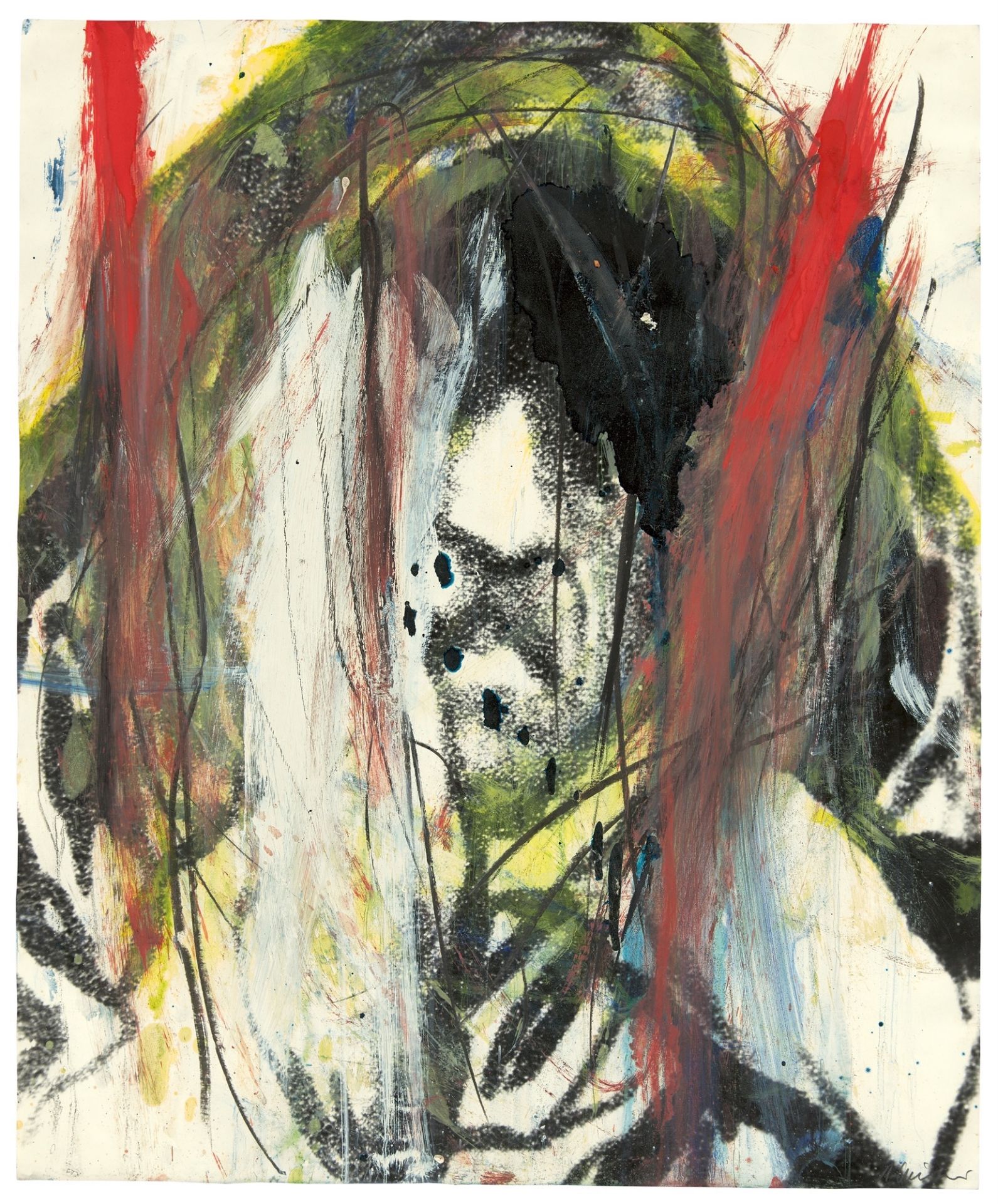 Arnulf Rainer. Aus: „Gesichter mit Goya“. 1984