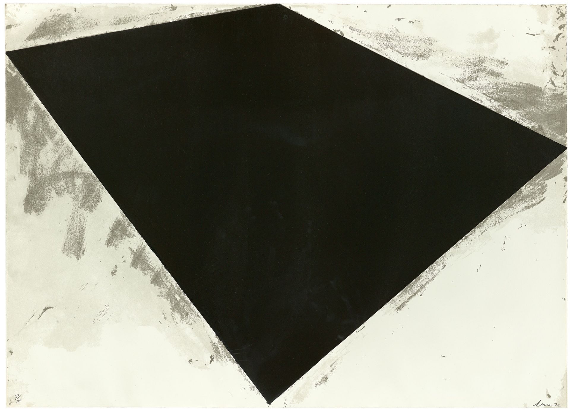 Richard Serra. Untitled (Philip Glass Poster). 1972