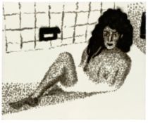 Jiri Georg Dokoupil. Ohne Titel (Frau in Badewanne). 1991