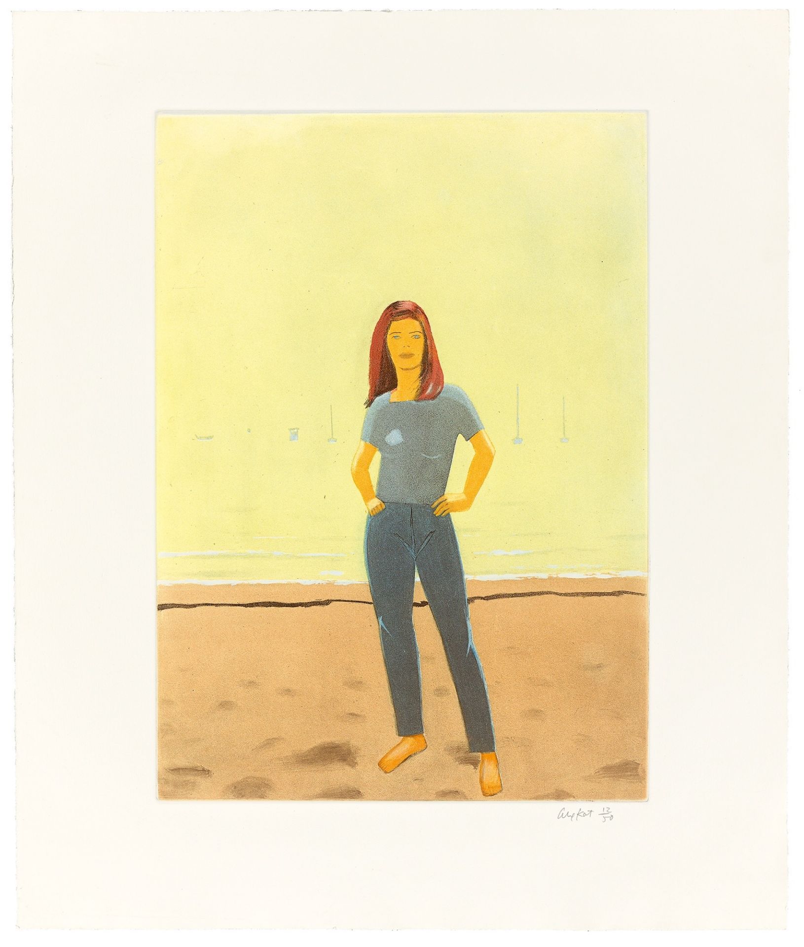 Alex Katz. Al Mare (Sissel, Harbor und Harbor 10). 2006 - Bild 2 aus 3