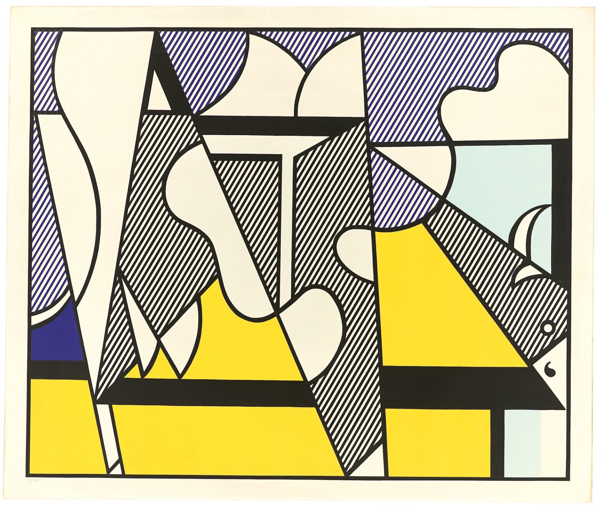 Roy Lichtenstein. „Cow Triptych (Cow Going Abstract) Poster“. 1982 - Bild 2 aus 3