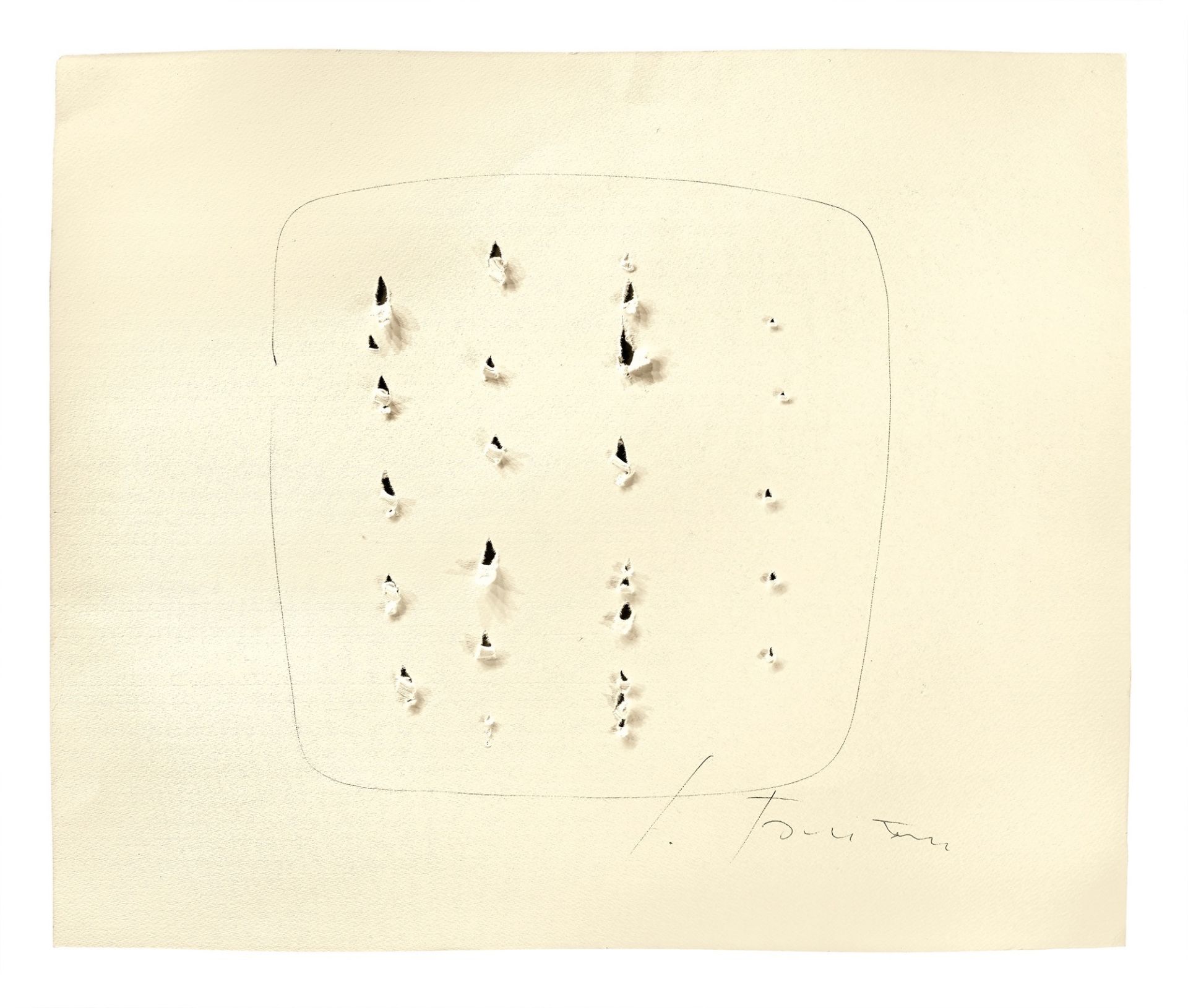 Lucio Fontana. „Concetto spaziale“. 1964/65