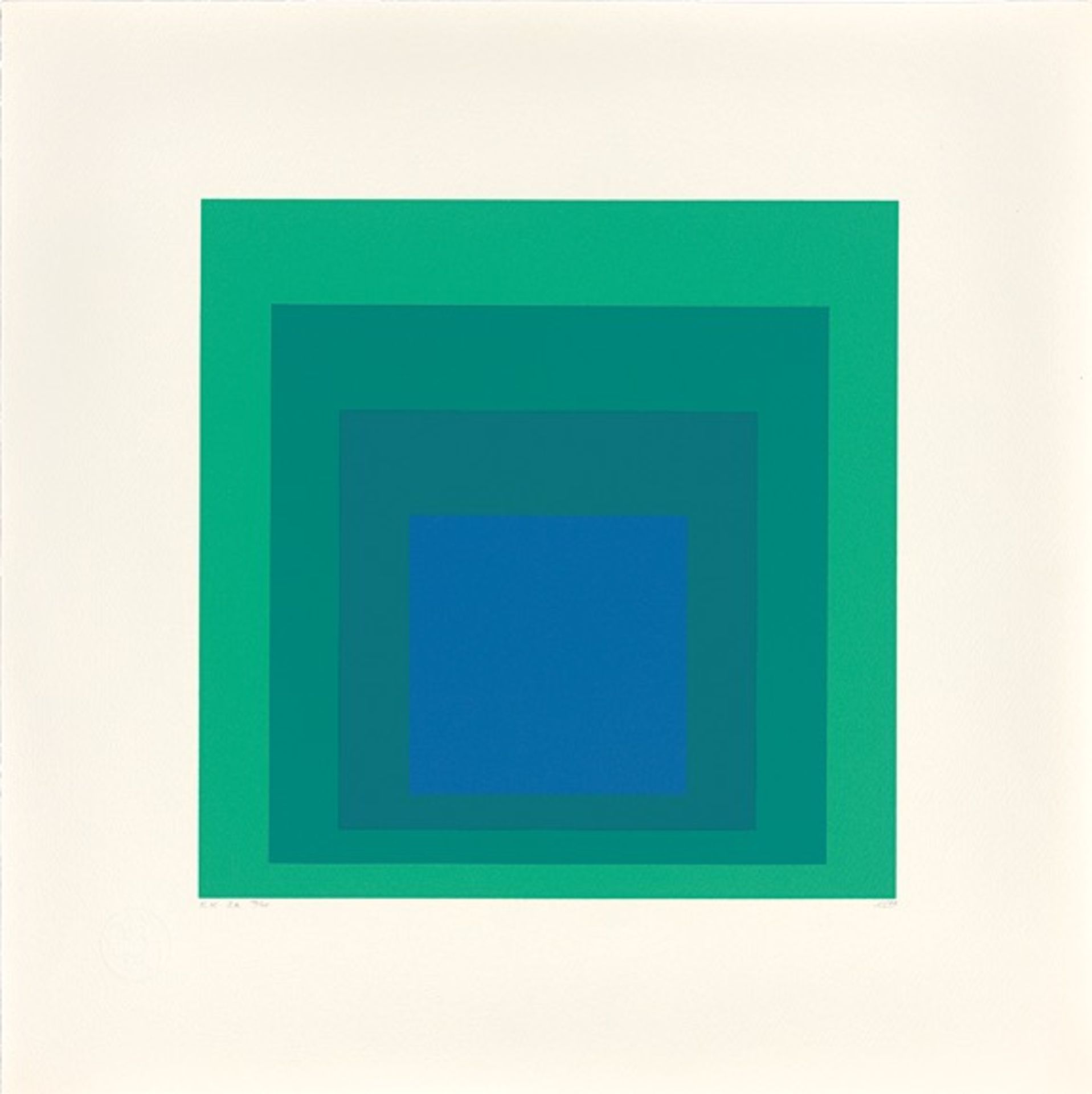 Josef Albers. „Homage to the Square (Edition Keller I)“. 1970 - Bild 2 aus 11