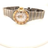 Omega Constellation Steel and 18ct gold Ladies Watch