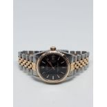 Rolex Datejust 1601 Steel and Rose Pink Gold Gilt Dial