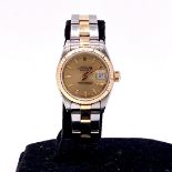 Rolex Datejust Steel and Gold ref 69173 with papers