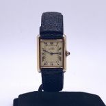 Cartier Tank Quartz Vermeil