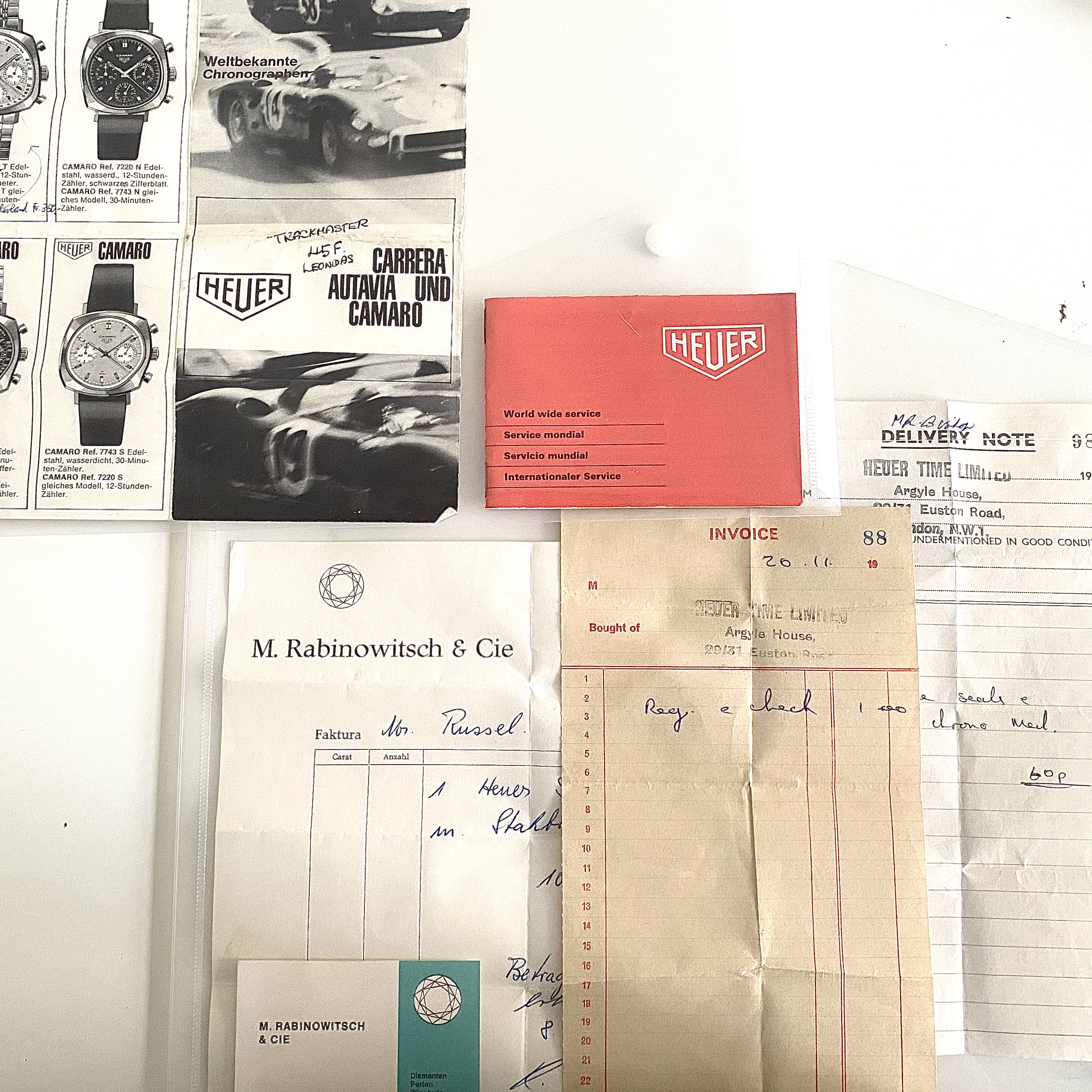 Heuer Camaro ref 7220 with original papers - Image 4 of 5