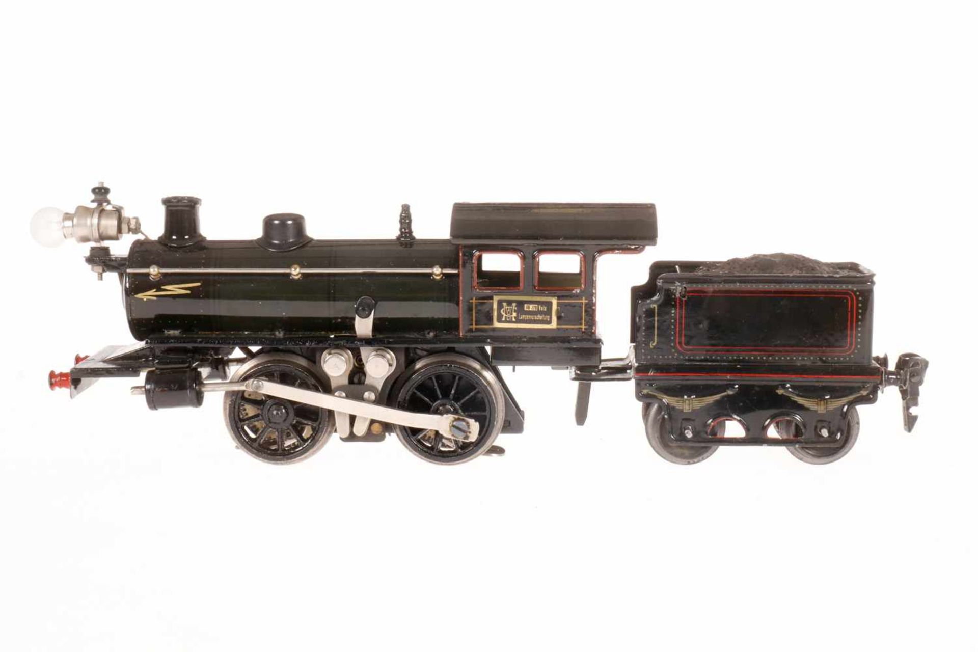 Märklin B-Dampflok R 3040, S 0, elektr., grau/schwarz, mit Tender und 1 el. bel. Stirnlampe, 20 V