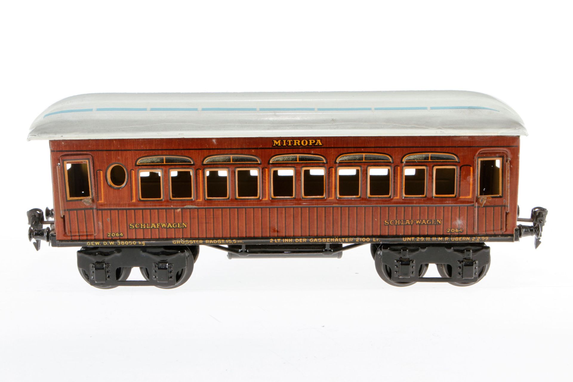 Märklin Mitropa Schlafwagen 1886, S 1, CL, mit 4 AT, LS, L 33, Z 3