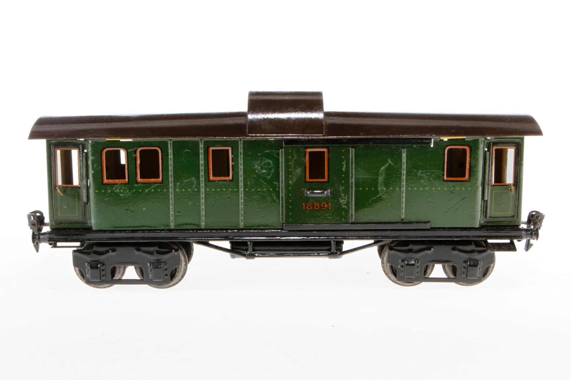 Märklin Gepäckwagen 1889, S 1, CL, mit 4 AT und 2 ST, L 33, Z 4