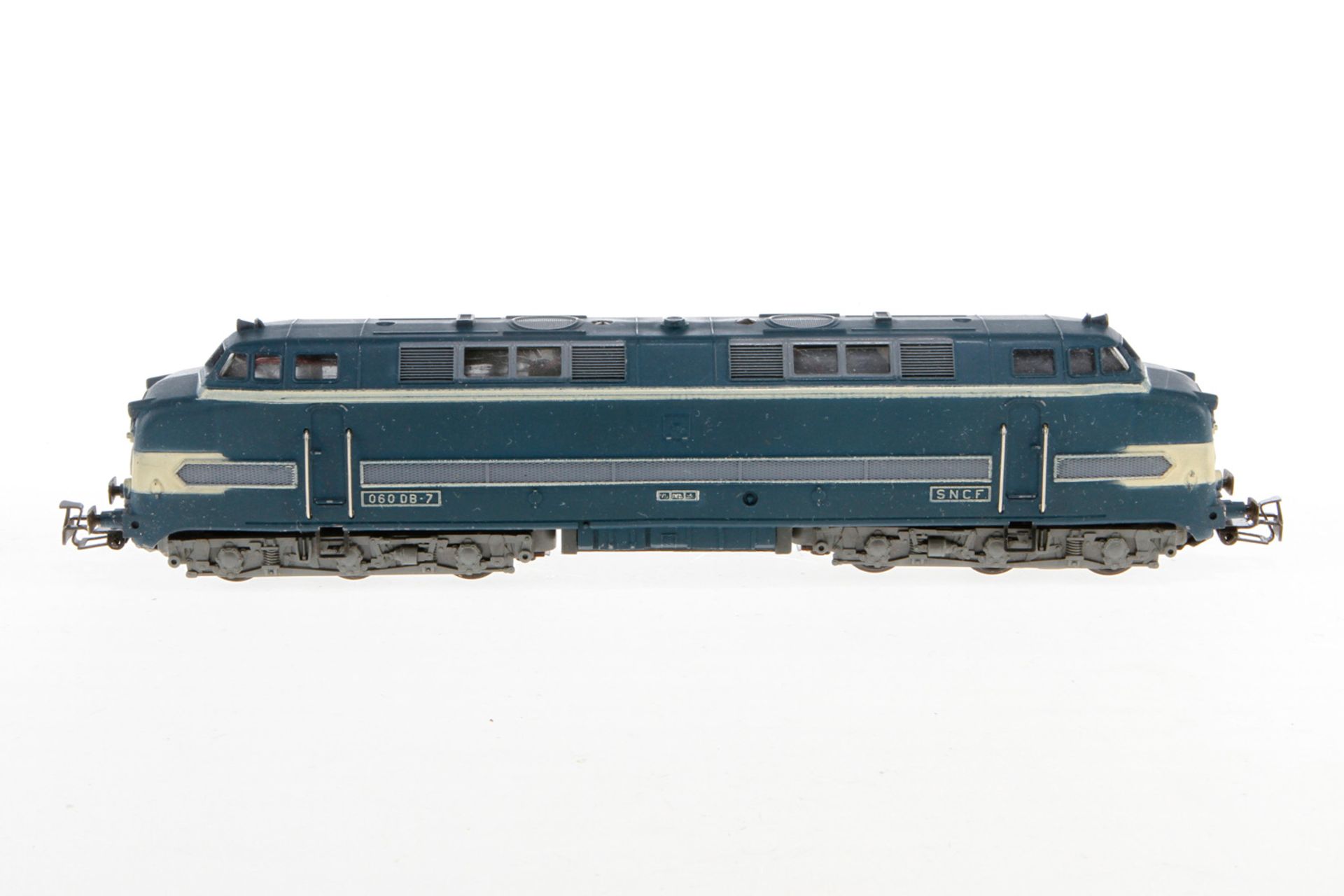 VB Diesellok "060 DB-7" 736, S H0, blau, mit Zertifikat, Alterungsspuren, OK, sonst noch Z 2