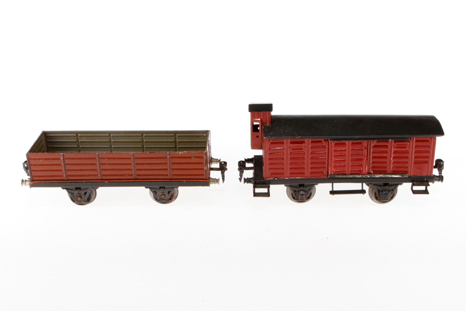 2 Märklin Güterwagen, S 1, ÜL und HL, L 24, Z 4