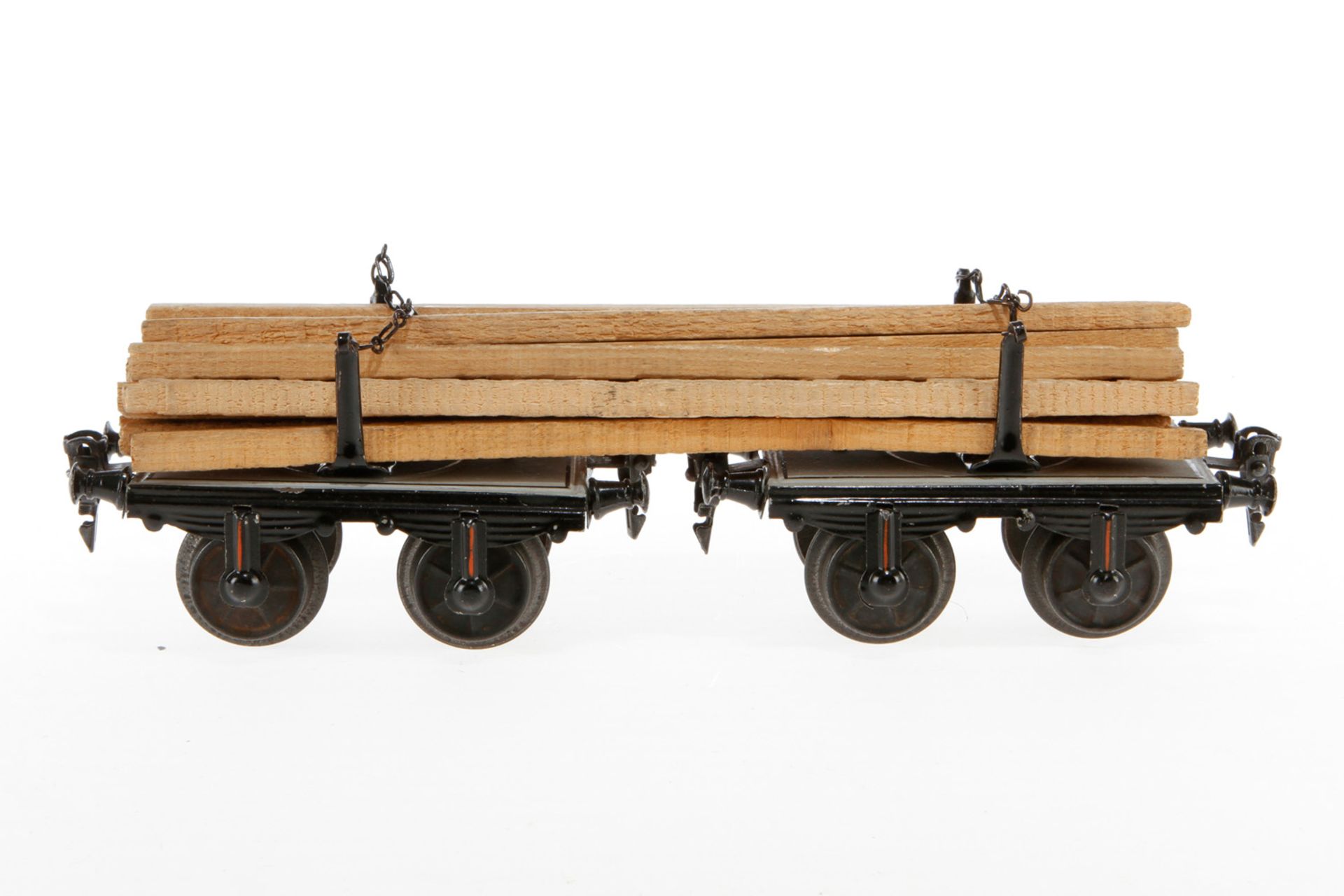 Märklin Langholzwagen 1814 G, S 1, HL, LS und gealterter Lack, L 28, sonst noch Z 2