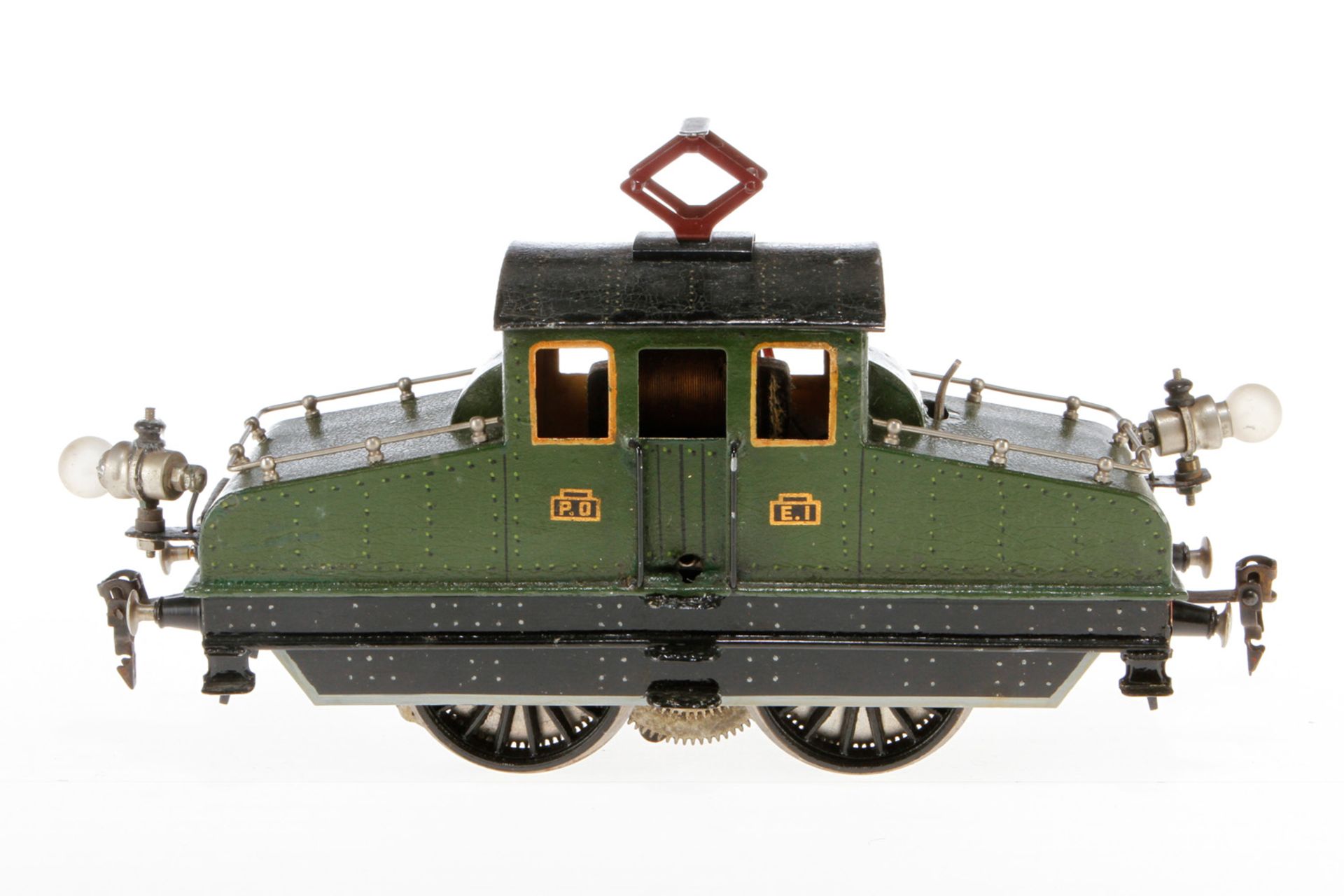 Märklin Vollbahnlok, S 1, elektr., grün, mit je 1 el. bel. Stirnlampe, LS, Z 4